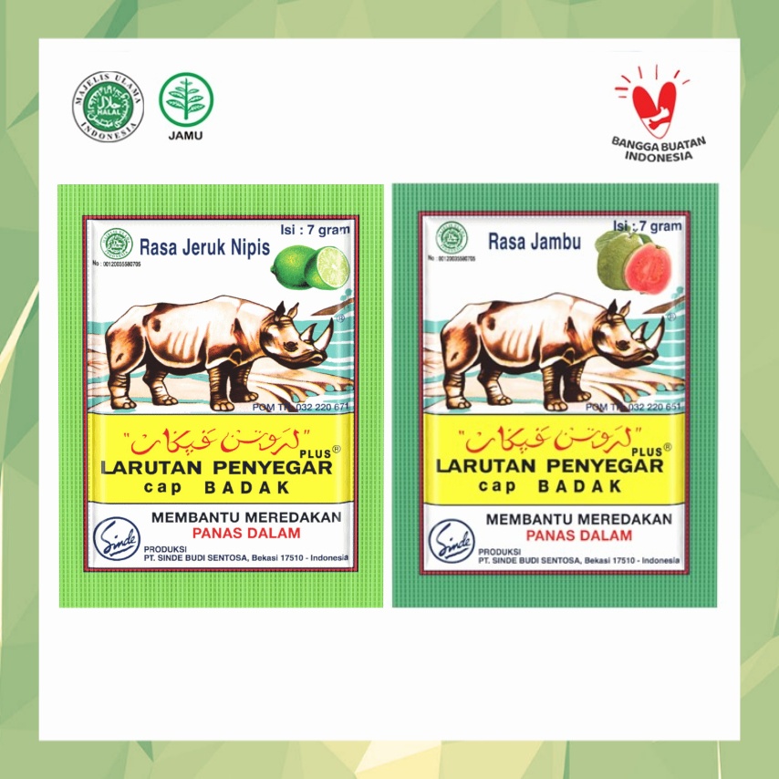 

《OS3》 Sinde Larutan Penyegar Plus cap Badak Sachet 7 gram - HERBAL panas dalam