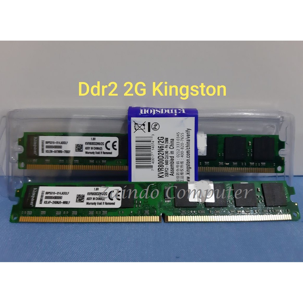 MEMORY DDR2 2G PC 6400 KINGSTON, RAM DDR2 2GB PC KINGSTON MEMORY KOMPUTER DDR2