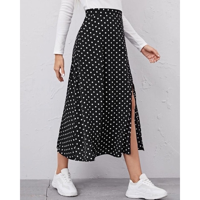 Lilyana Polka Skirt (Petite Size to Plus Size) | SKOUTWEAR