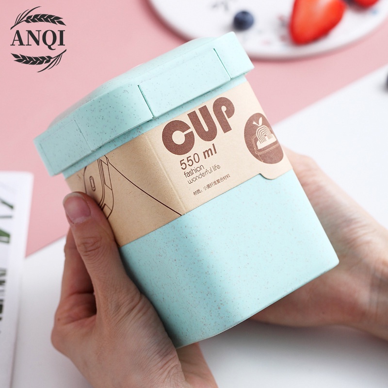 ANQI 1888 550ml Mangkok sup Cangkir sup Anti Tumpah Portable Panci Sup Pemanas VS-60