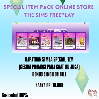 THE SIMS + FREEPLAY SPECIAL ITEM ONLINE STORE PS4