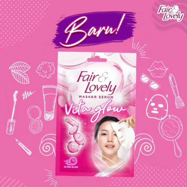 Fair N Lovely Face Mask Tissue Masker Serum Fair Lovely Indonesia