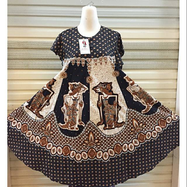 Daster batik dewasa ratu busana klok kancing busui baju hamil baju tidur jumbo oleh oleh Jogja solo