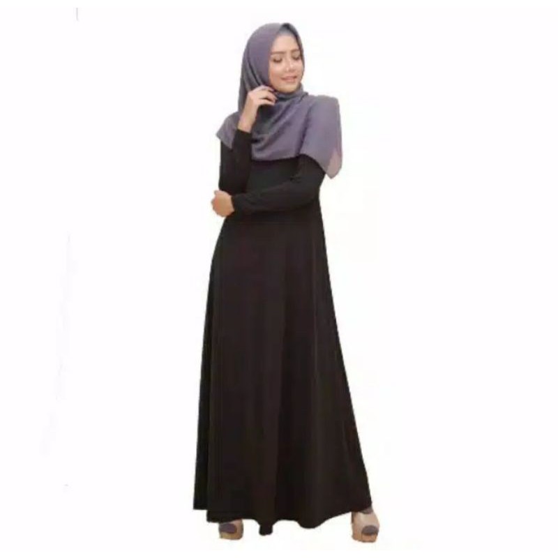 gamis elzatta polos bahan spandex elzatta