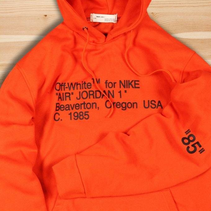 orange hoodie off white