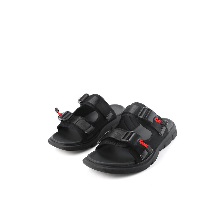 SANDAL SLIDE OBERMAIN PRIA ORIGINAL CASUAL OUTDOOR BRANDED HITAM OM16