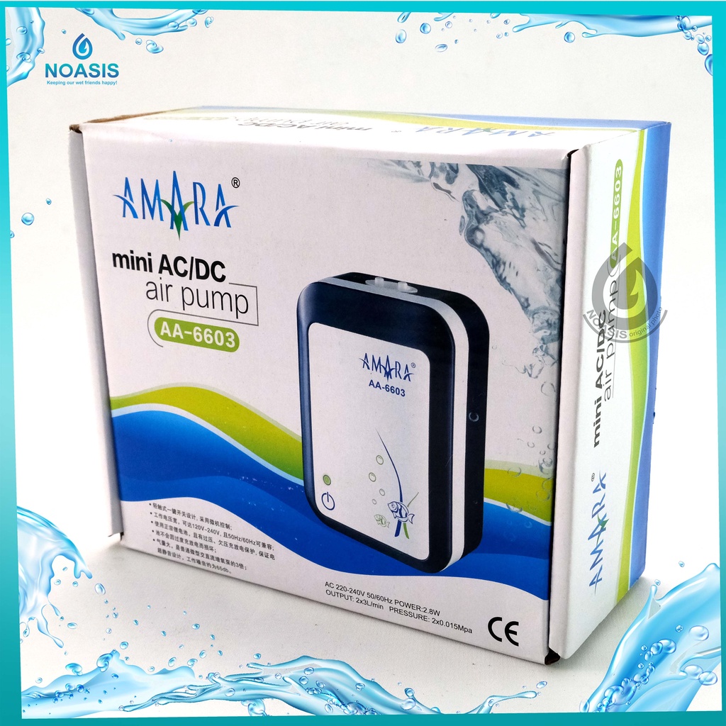 AMARA AA 6603 Mini AC/DC Air Pump / Aerator / POMPA UDARA AQUARIUM