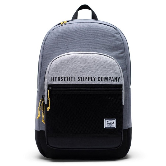 (100% ORIGINAL) HERSCHEL KAINE BACKPACK ATHLETICS TAS GREY BLACK PRIA