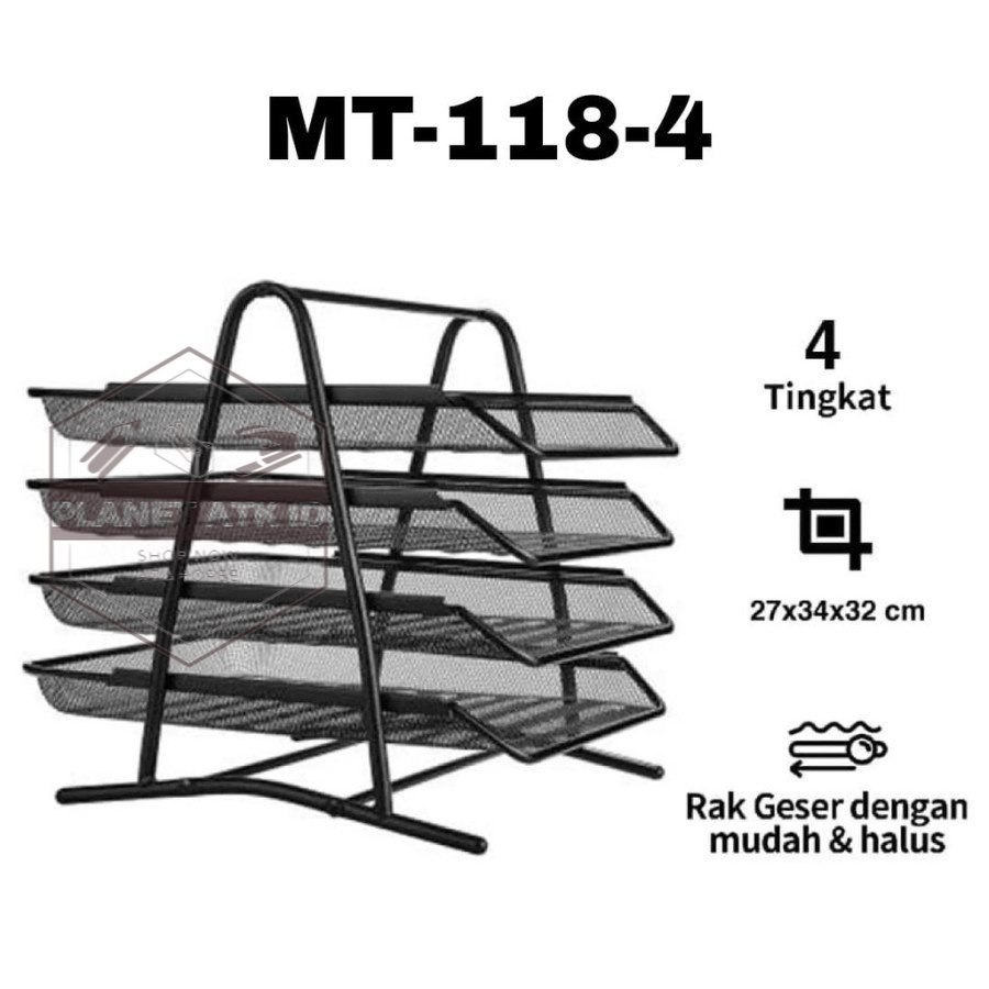 

Letter Tray Besi 4 susun/Rak Dokumen /Rak Susun/Laci/Wadah Kertas