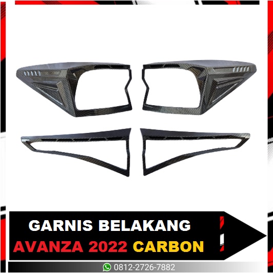 GARNIS BELAKANG AVANZA 2022 CARBON