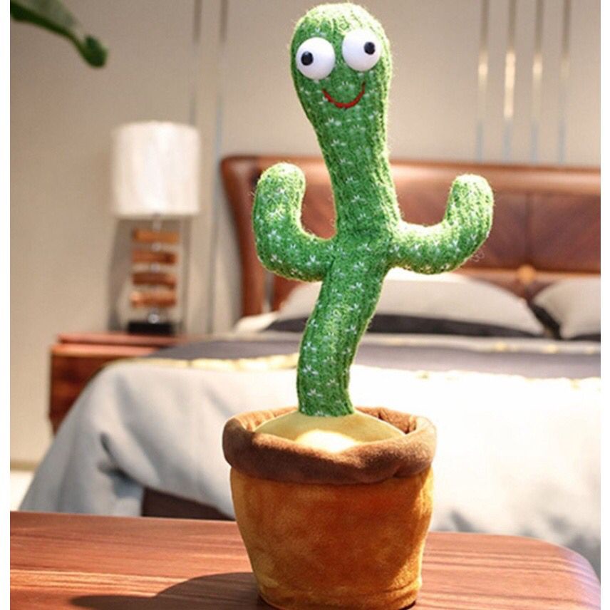 BONEKA KAKTUS GOYANG DAN BICARA MAINAN BERGOYANG DAN BERBICARA REKAM SUARA CACTUS TOY DANCING TERMUR