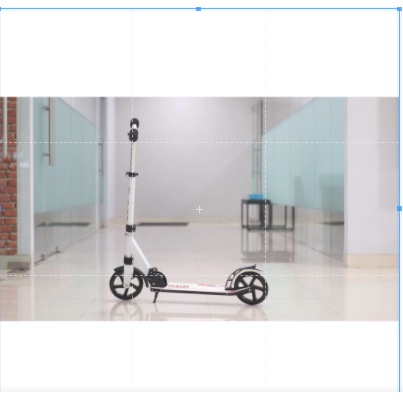 Skuter Sekuter RMB SKL180 Dewasa otoped Anak 2 Roda Rangka Stainless Steel Kuat Kokoh Garansi COD SNI-Putih