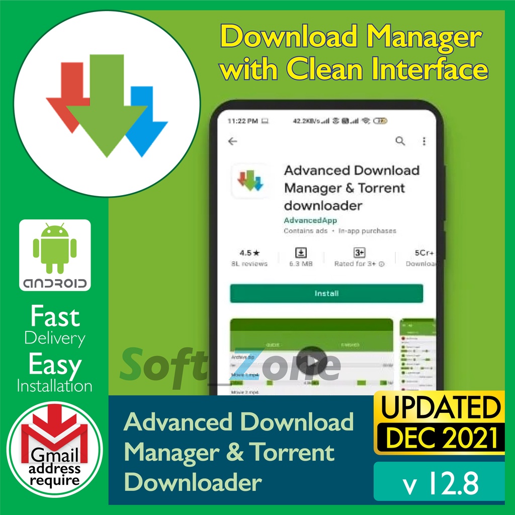 

Advncd Dwnld Mngr & Trrnt Dwnldr v12.8 - Dwnld Mngr wth Cln Intrfc [SmrtPhn - Andrd]