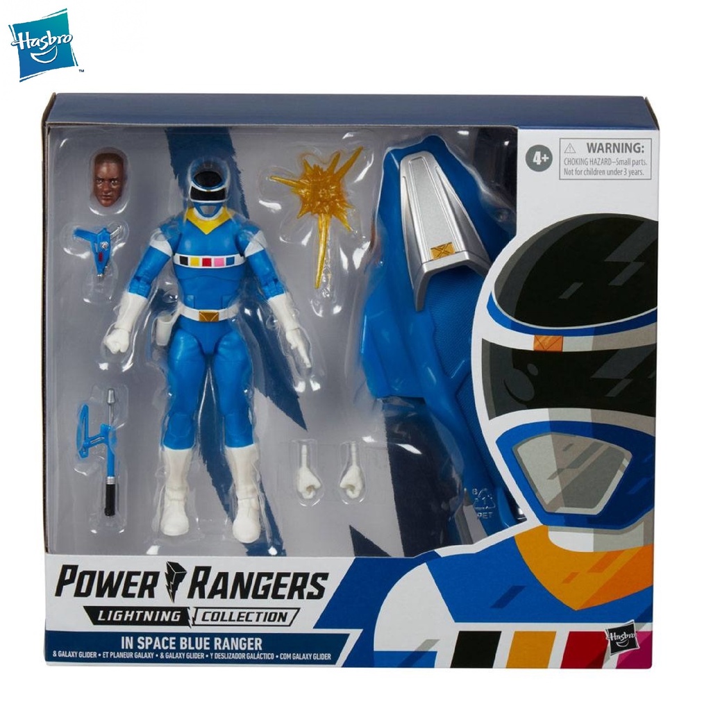 POWER RANGERS Lightning Collection In Space Blue Ranger Galaxy Glider Premium Pack Figure
