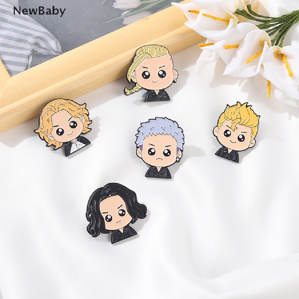 Newbaby Bros Pin Enamel Desain Kartun Anime Lucu