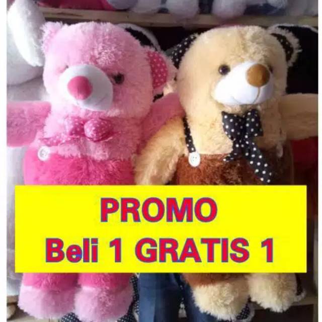 Promo boneka teddy bear jojon XL(BELI 1 GRATIS 1)