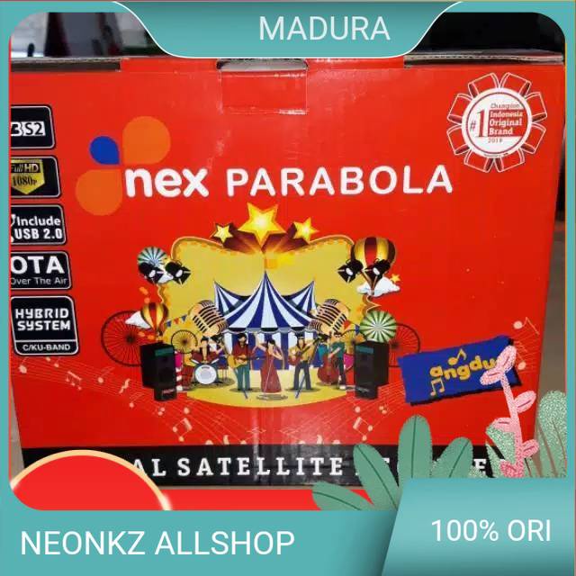 Receiver Nex Parabola Satelit Telkom 4 & SES 9