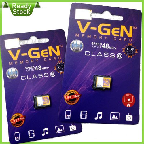 MICRO SD CARD  VGEN 8 GB ORIGINAL