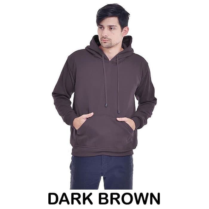 dark brown sweatshirt