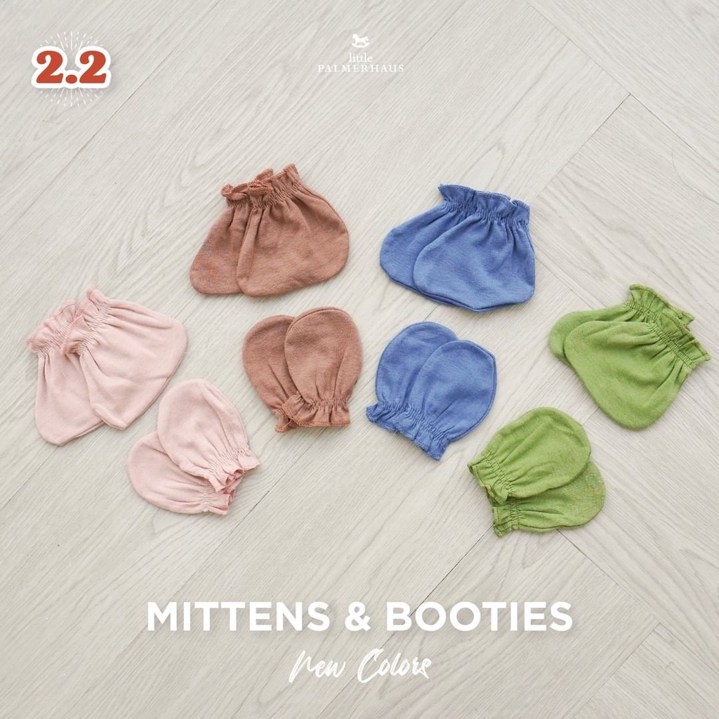 Little Palmerhaus Sarung Tangan Kaki Mittens dan Booties