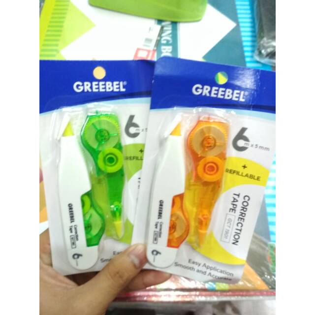 

Correction Tape Greebel 6M x 5mm plus Refillable