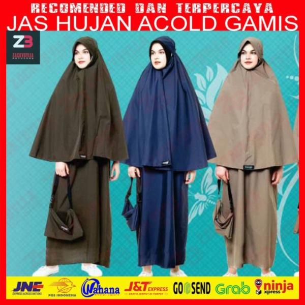 Promo Jas Hujan Gamis Syar'i Acold untuk Muslimah Limited