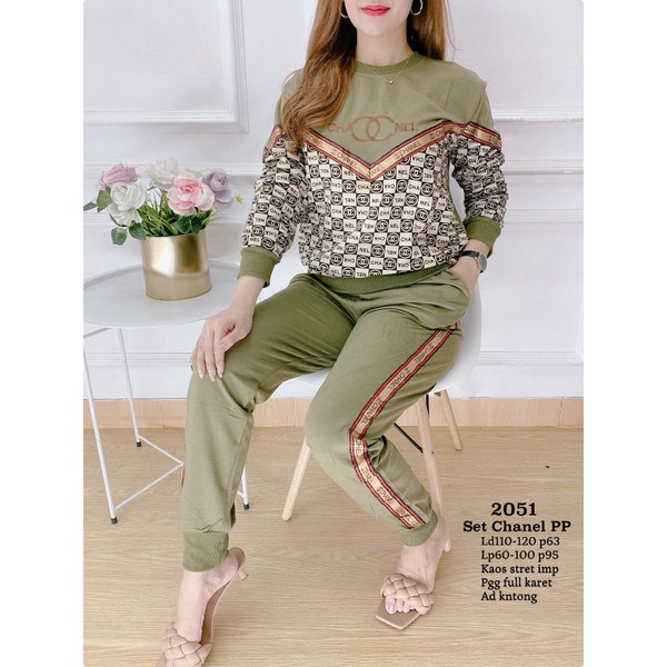 Gs 2051 Set chanel bordir PP