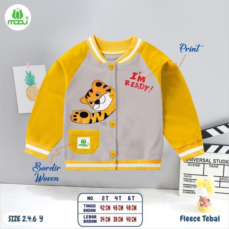 MOOV Jaket Anak Tema animal Cowok Cewek size 2 4 6 jaket moov anak baseball