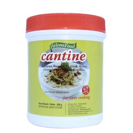 

Helena Food Cantine Chicken Bouillon 200gr / Butiran Bumbu Ekstrak Ayam