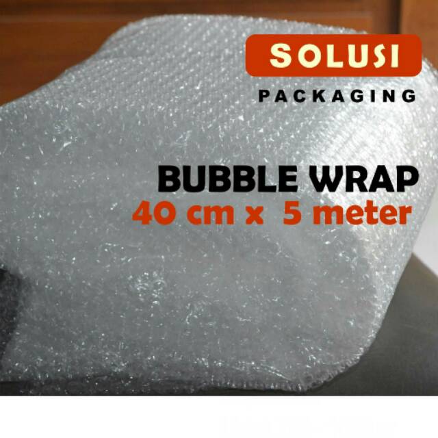 

BUBBLE WRAP POTONGAN 40CM X 5 METER / PLASTIK GELEMBUNG / BUBLE WRAP