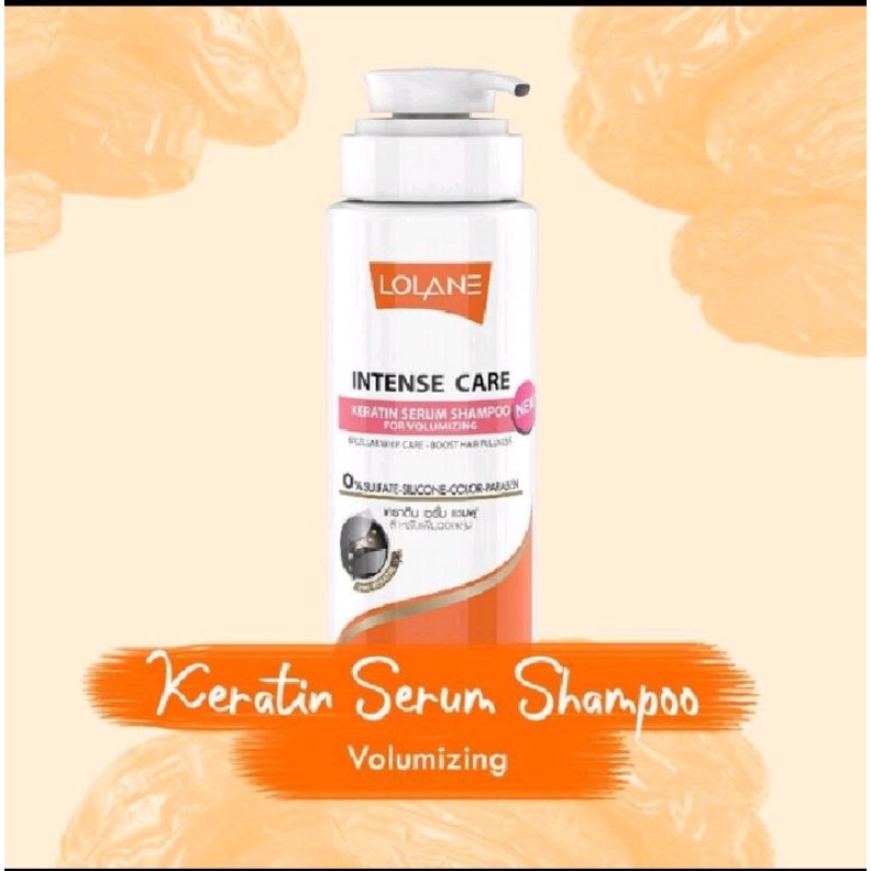 Lolane Intense care keratin Shampoo 400ml/ Shampo Keratin / Shampo Rambut Warna / Rambut Rusak