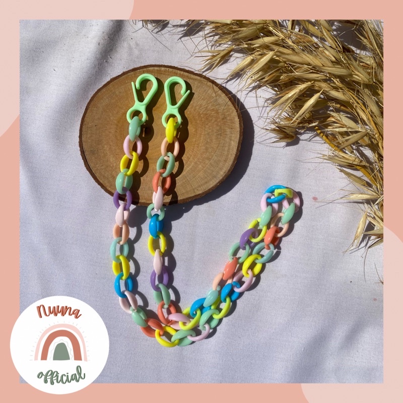 STRAP MASKER RANTAI PLASTIK || STRAP MASKER || KALUNG MASKER