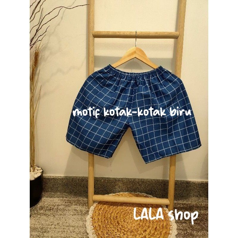 Celana Pria Wanita Kolor Pendek harian Santai Cellana Bokser kualitas premium Distro motid kotak2