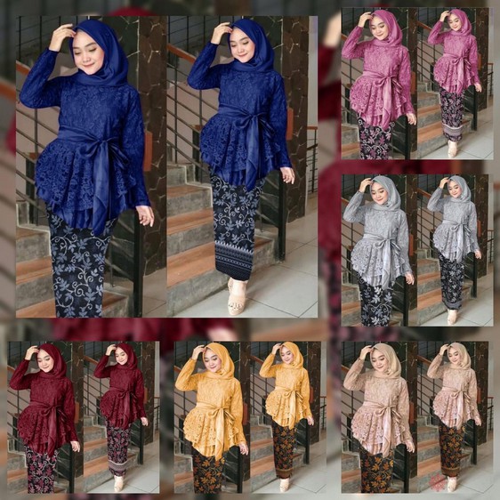 COD ✔ SET KINANTI BATIK 2IN1 / SETELAN BRUKAT WANITA MUSLIM / PAKAIAN WANITA / SET KEBAYA BRUKAT