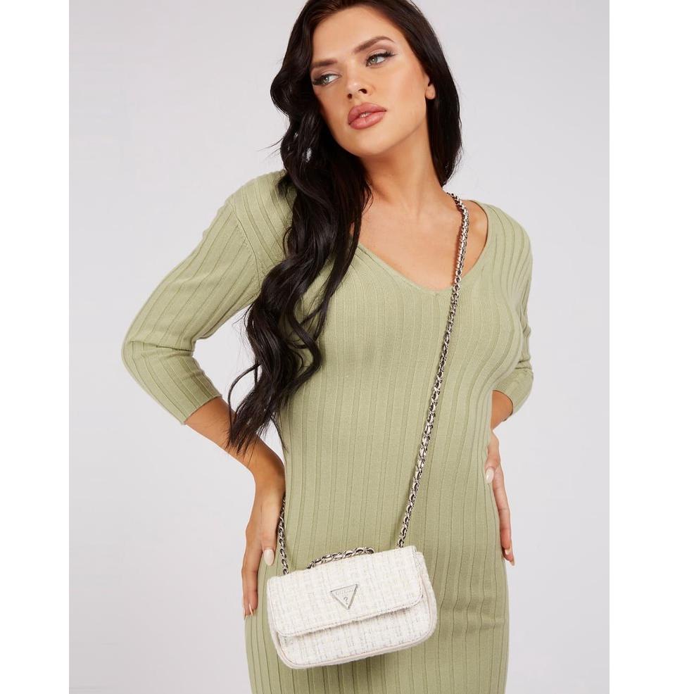 TAS WANITA/GUESS BAG SELEMPANG MINI CESSILY SLINGBAG RAJUT /TAS IMPORT PREMIUM#611860 {Nkn31au22ᴷ}