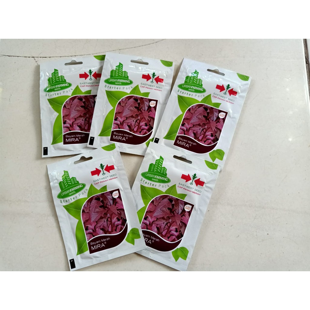 Bibit / Benih Bayam Merah MIRA  Cap Panah Merah