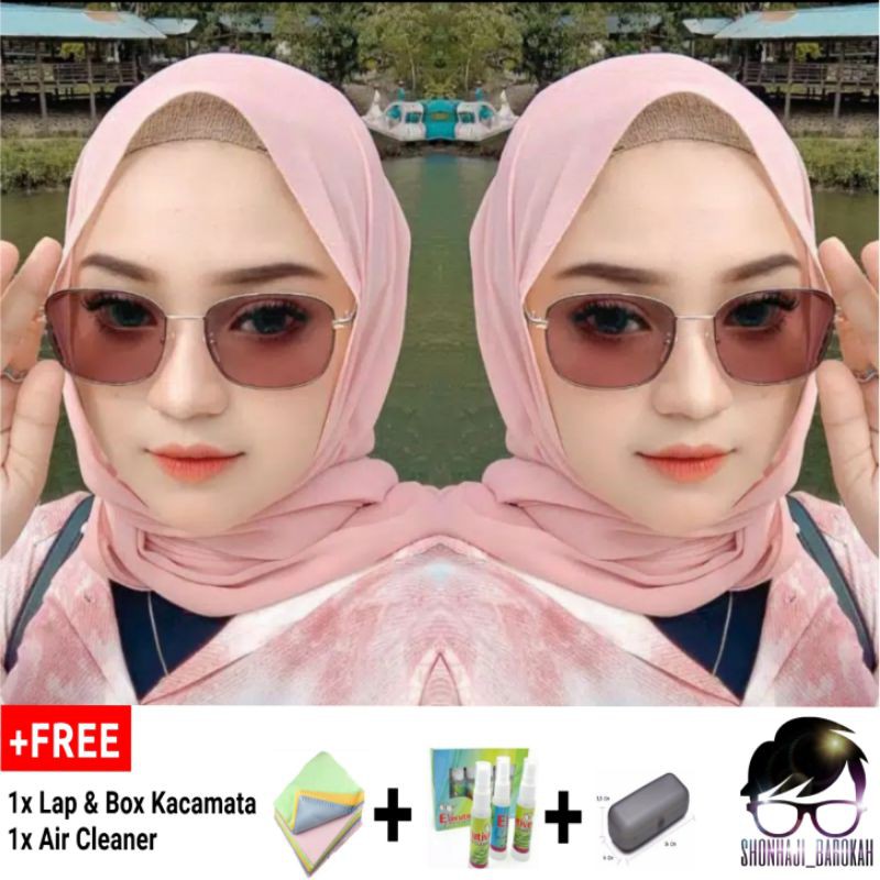 Kacamata Fashion Antiradiasi Paket Frame + Lensa Photocromic 6333