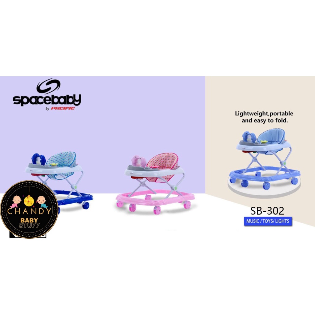 BABY WALKER SPACE BABY SB 302 APOLLO MAINAN LUMBA LUMBA ADA MUSIK DAN LAMPU