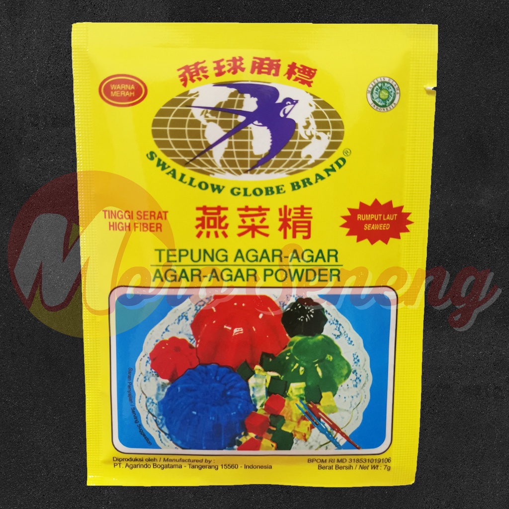 Agar-Agar Swallow Globe Sachet 7 gram