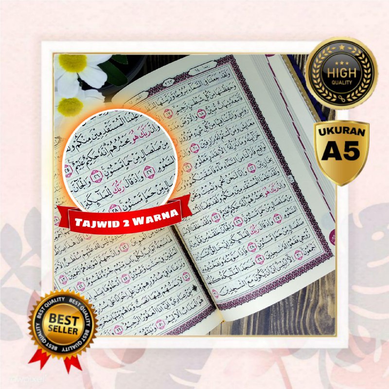 Al Qur’anulkarim Mushaf Al-Aziz A5, Quran Non Terjemah A5, Alquran Tanpa Terjemahan,Quran 15 Baris,Q