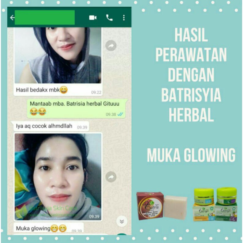 Cream EXTRA EXCLUSIVE Batrisyia herbal pemutih wajah glowing bpom pelembab muka cerah