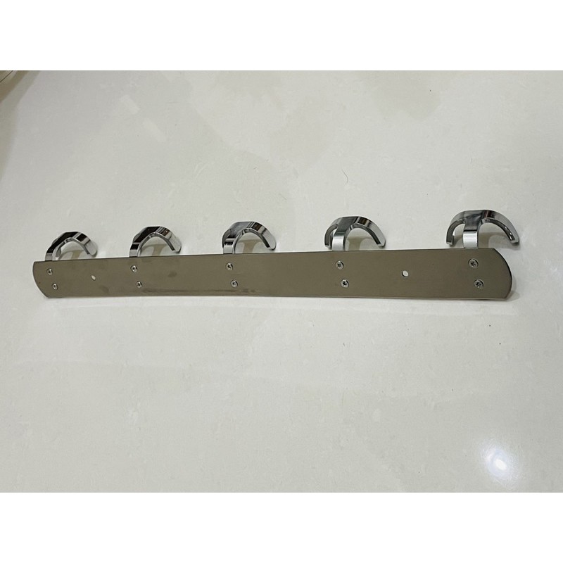 Kapstok Gantungan Baju Stainless 5 Kait 2 Hook Gantungan Handuk Dapur Serbaguna 0310