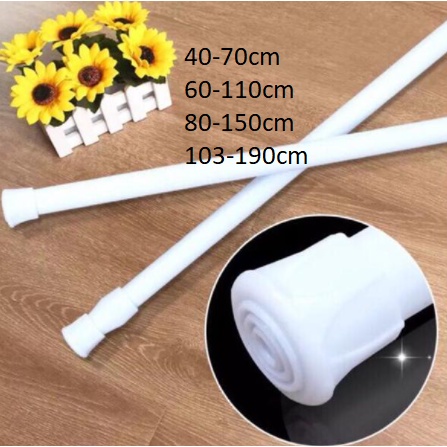 TIANG FLEKSIBEL 60CM-110CM /GORDEN/ TIANG PINTU/ TIANG JENDELA/ TIANG TIRAI KAMAR MANDI/