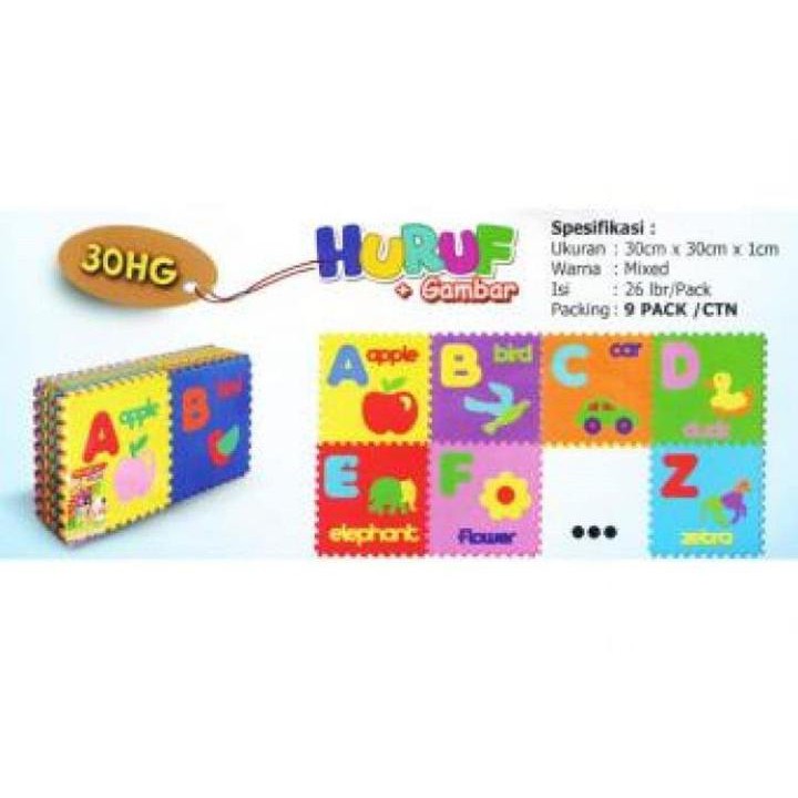 Edu Mats Puzzle - ABC gambar