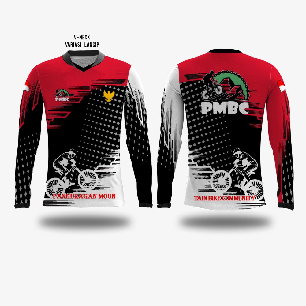 Kaos Jersey Sepeda Gowes Sepeda Lipat MTB Downhill Custom BGS91