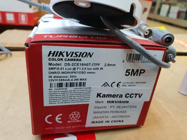 Paket cctv hikvision 5mp 2560p 4ch komplit tgl pasang