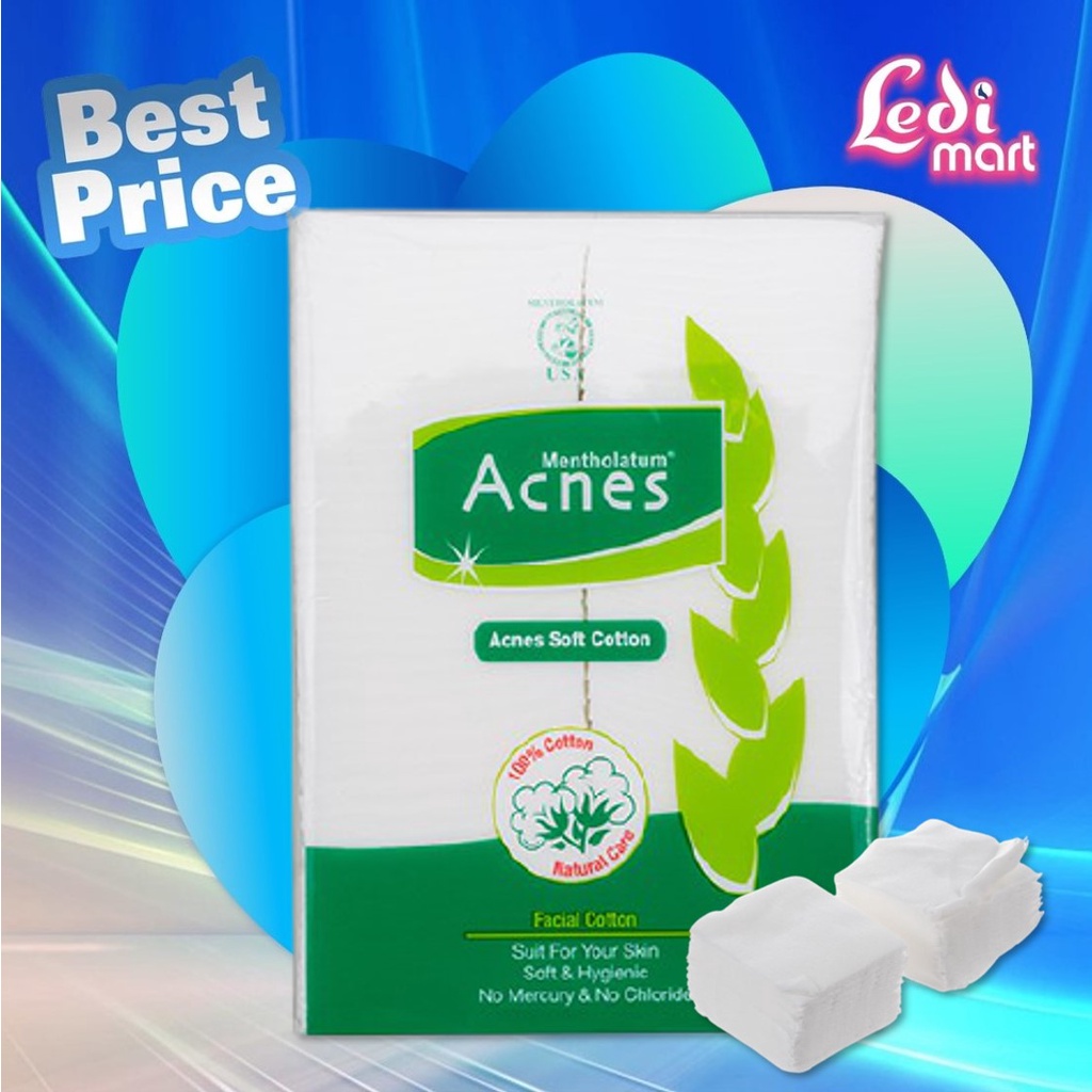 ORIGINAL Acnes Soft Cotton 35gr / Facial Cotton / Kapas Kecantikan / Kapas Wajah / LEDI MART