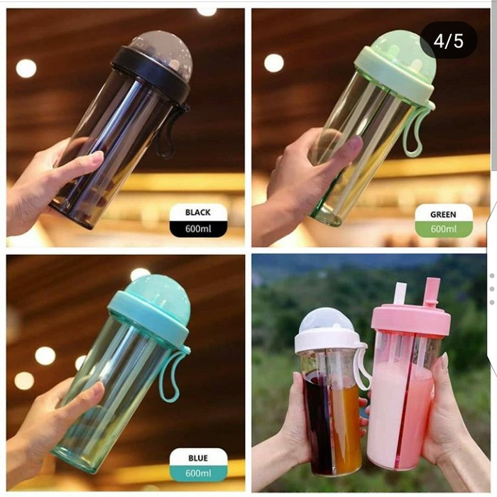 DUET COUPLE BOTTLE TRAVEL/ BOTOL MINUM 2 SISI UNTUK TRAVEL