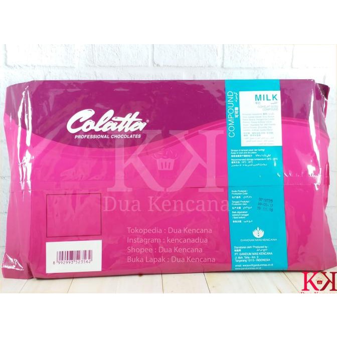 

Colatta Milk Compound 1 KG Coklat Susu Compound Chocolate Collata TERLARIS TERPERCAYA ORIGINAL