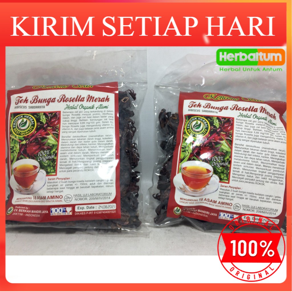 

Teh Bunga Rosela Merah / Rosella Merah | Teh Rosella Kencono Sari